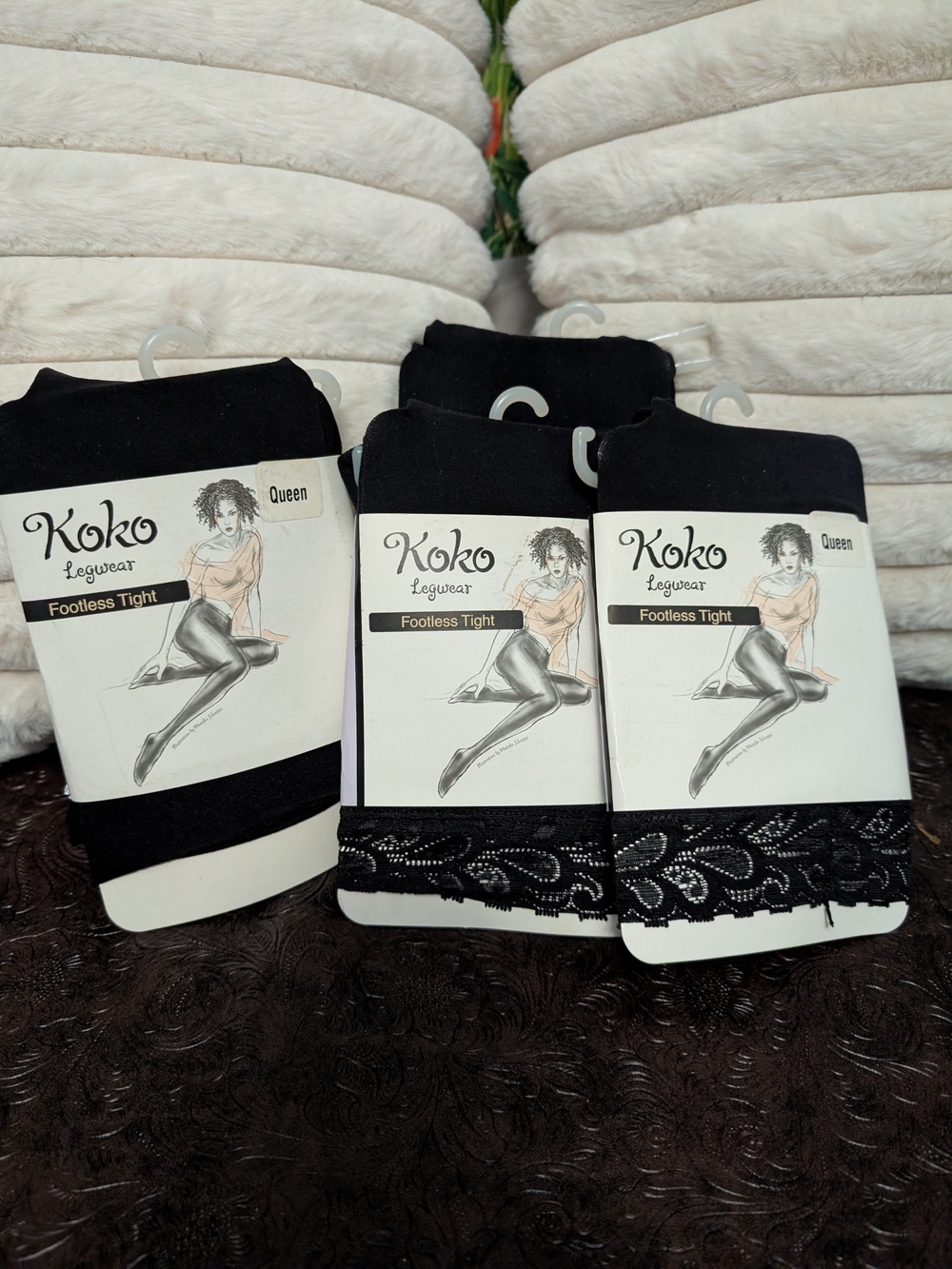Bundle Of 4 Footless Tight for Women - Black